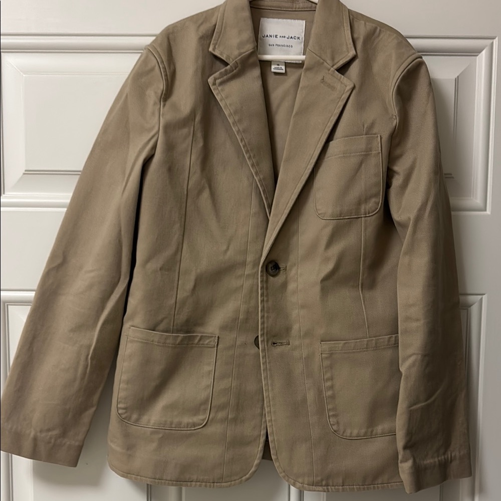 Janie and Jack Boys tan jacket/blazer